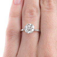 Queens Park Vintage Solitaire Diamond Engagement Ring from Trumpet & Horn