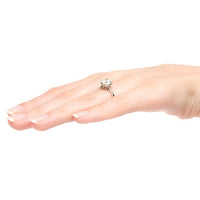 Queens Park Vintage Solitaire Diamond Engagement Ring from Trumpet & Horn