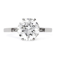 Queens Park Vintage Solitaire Diamond Engagement Ring from Trumpet & Horn