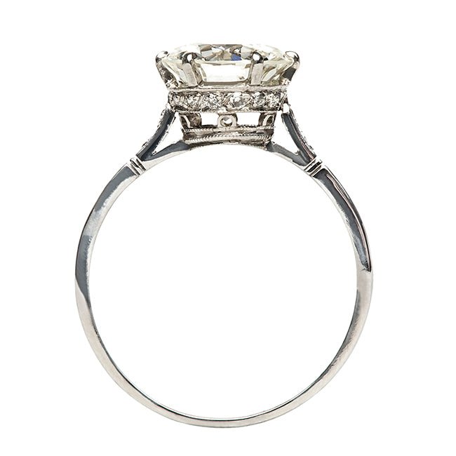 Queens Park Vintage Solitaire Diamond Engagement Ring from Trumpet & Horn