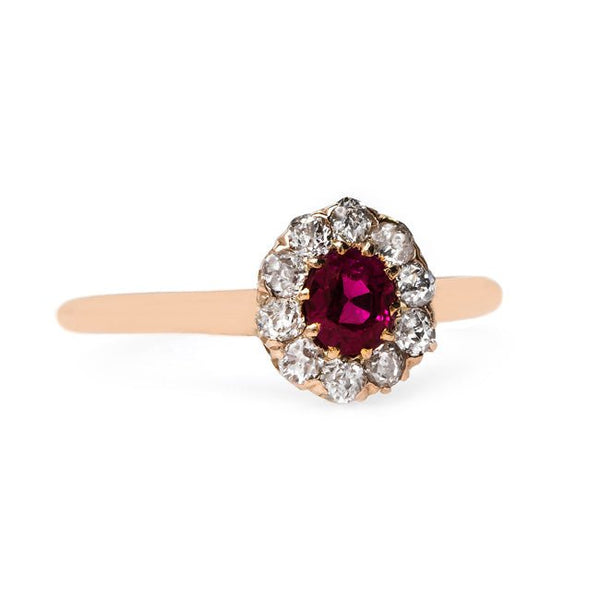 Victorian Engagement Ring with Pinkish Ruby | Red Hook from Trumpet & Horn
