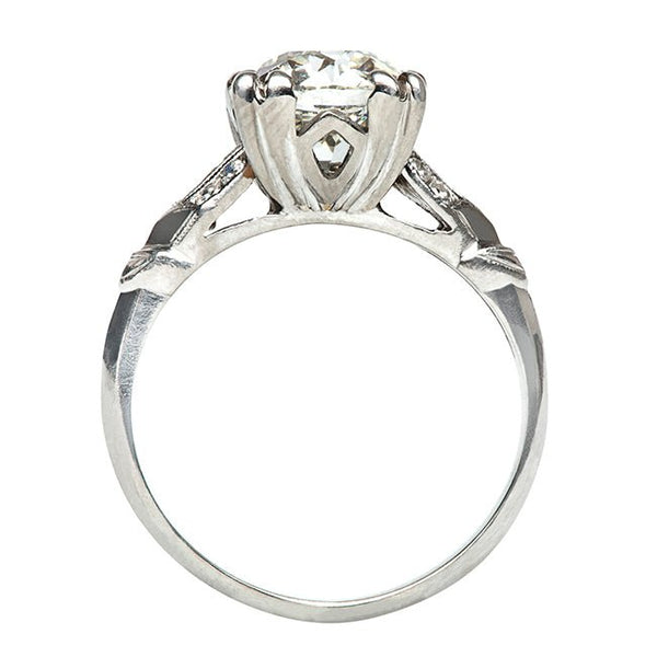 Regents Park Vintage Solitaire Diamond Engagement Ring from Trumpet & Horn