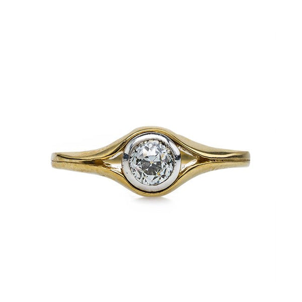 Unique Bezel Set Engagement Ring | Rochester