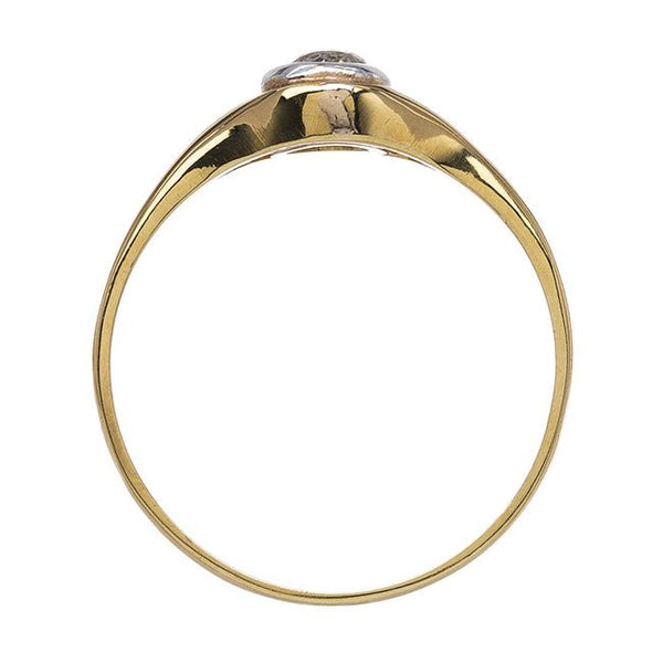 Adorable Art Deco Bezel Set Solitaire Ring | Rochester from Trumpet & Horn