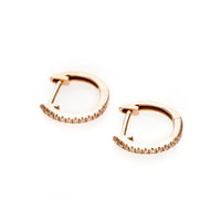 Rose Gold Huggie Earrings