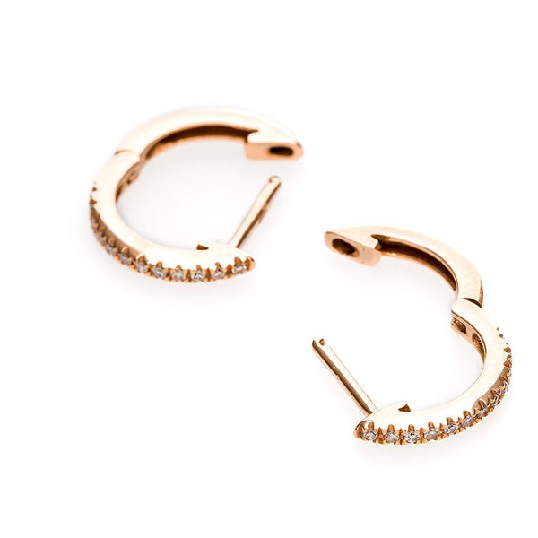 Rose Gold Huggie Earrings