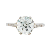 Extraordinary Edwardian Old European Cut Diamond Solitaire Engagement Ring | Royal Park