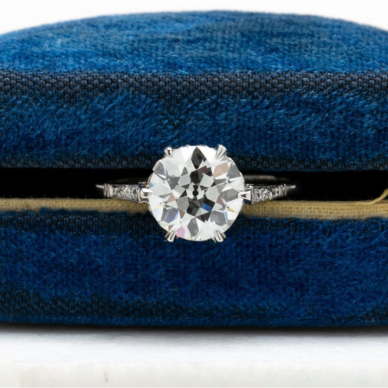 Extraordinary Edwardian Old European Cut Diamond Solitaire Engagement Ring | Royal Park