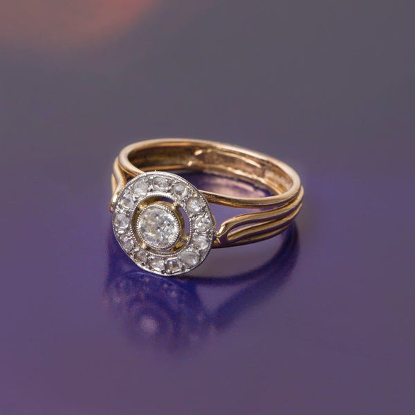 Unique Edwardian Old Mine Cut Diamond Engagement Ring | Salinger from Trumpet & Horn