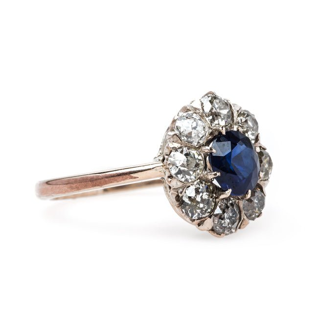 Dignified Victorian Era Sapphire Engagement Ring | Santorini from Trumpet & Horn