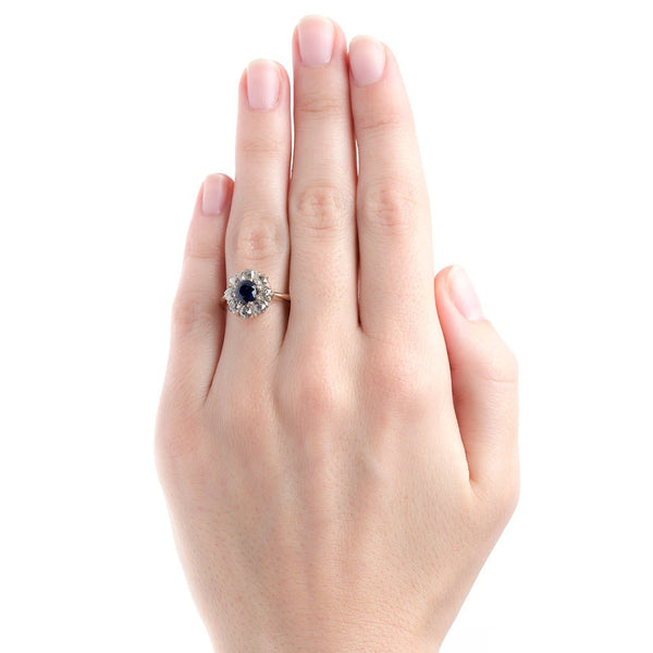Dignified Victorian Era Sapphire Engagement Ring | Santorini from Trumpet & Horn