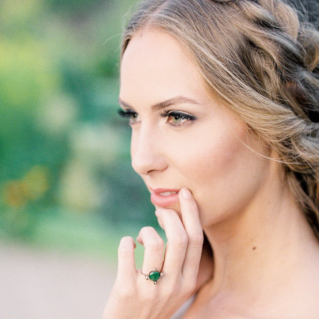 Whimsical vintage jade ring | Photo by Savan Photography