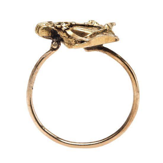 Victorian Era 14K Gold Equestrian Ring | Seabiscuit
