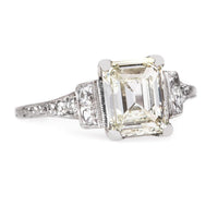 Feminine Emerald Cut Engagement Ring | Seabring from Trumpet & Horn