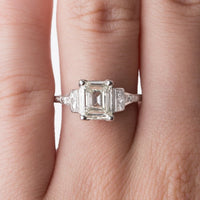 Feminine Emerald Cut Engagement Ring | Seabring from Trumpet & Horn