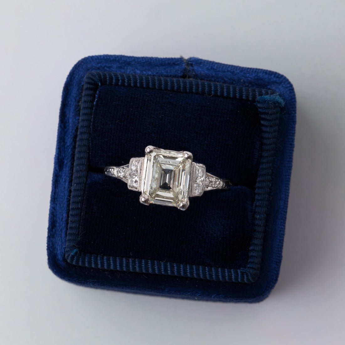 Feminine Emerald Cut Engagement Ring | Seabring from Trumpet & Horn