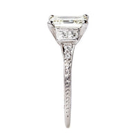 Feminine Emerald Cut Engagement Ring | Seabring from Trumpet & Horn