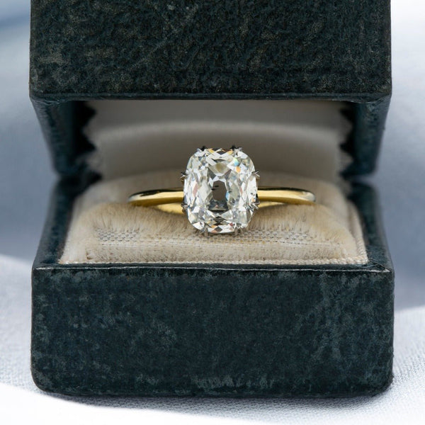 Mixing Old & New with an Antique Cushion Diamond Solitaire | Siena
