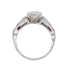 Fabulous Platinum Diamond Ring of Late Art Deco Era | Silver Springs