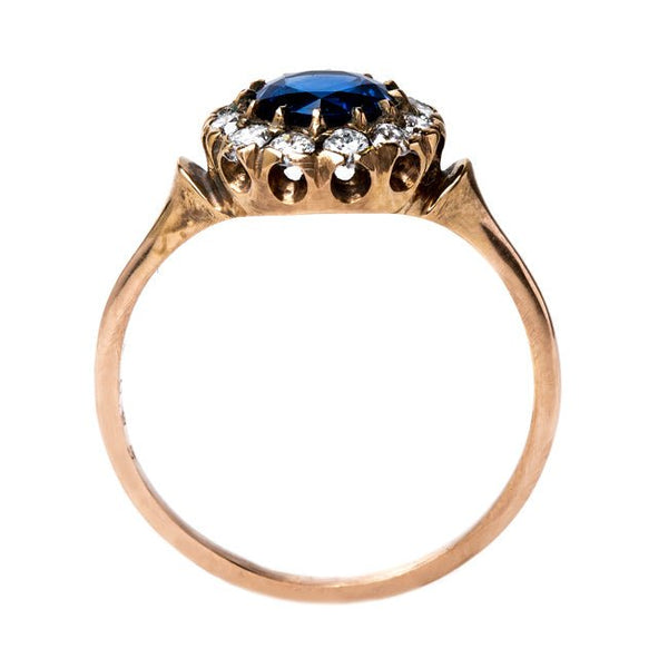 Perfectly Handcrafted Sapphire and Diamond Ring | Smokey Hill from Trumpet & Horn
