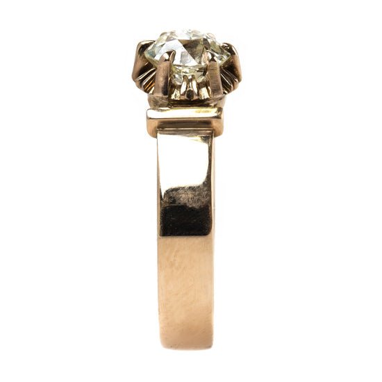 Charming Victorian Solitaire Ring with Warm Tone Diamond | St. Cloud from Trumpet & Horn