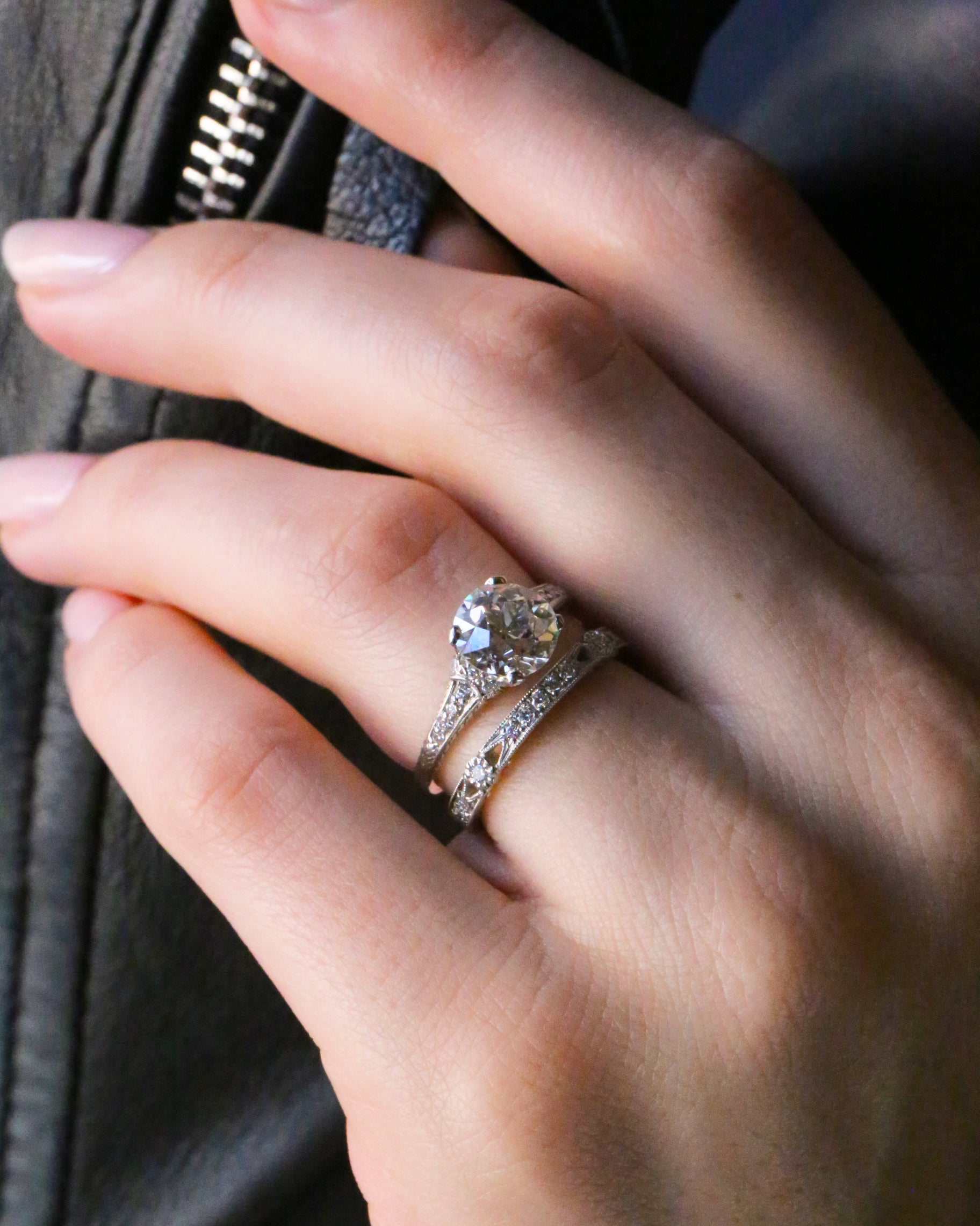 Stunning Handcrafted Platinum Wedding Band Etruscan Era Inspired | Sonoma from Trumpet & Horn