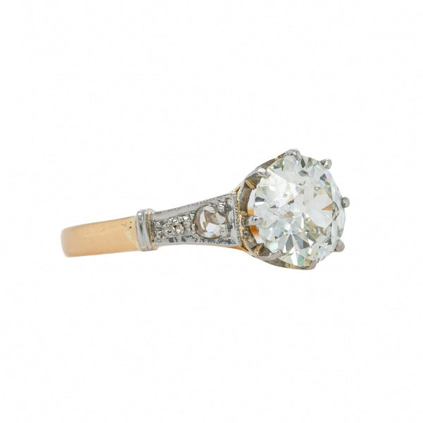 Classic Edwardian Two-Tone Old European Diamond Engagement Ring | Strathmore at T&H