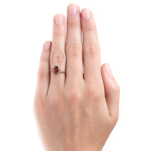 Modern Tourmaline and Diamond Halo Ring | Summerhill from Trumpet & Horn