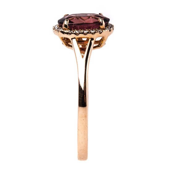 Modern Tourmaline and Diamond Halo Ring | Summerhill from Trumpet & Horn