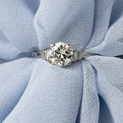 Classic One Carat Mid-Century Diamond Engagement Ring | Surrey Lane