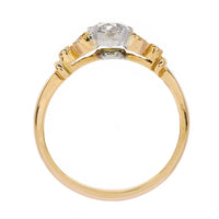 Delicate Bezel Set Diamond Engagement Ring | Swan Lane from Trumpet & Horn