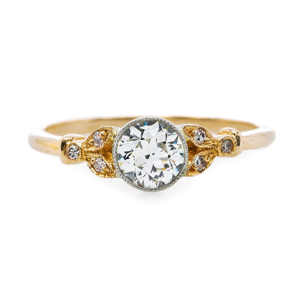 Delicate Bezel Set Diamond Engagement Ring | Swan Lane from Trumpet & Horn