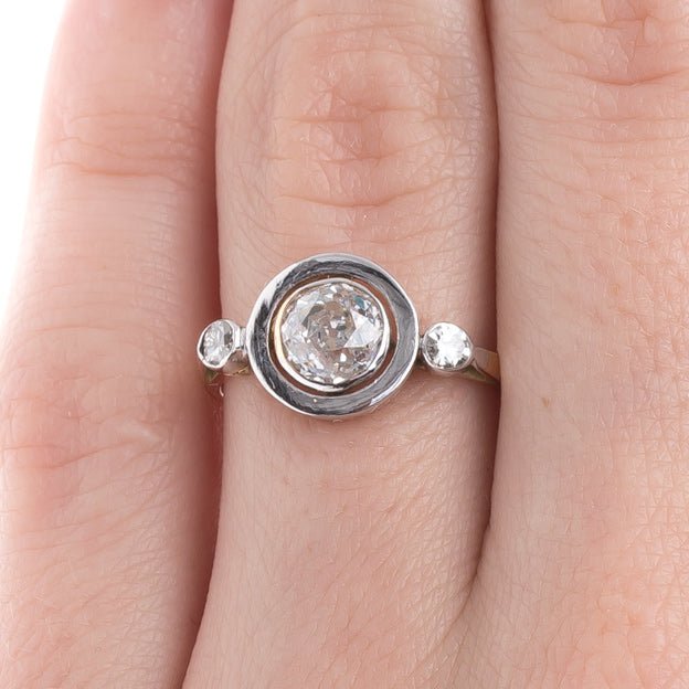 Art Nouveau Diamond Engagement Ring | Tahquitz Canyon from Trumpet & Horn
