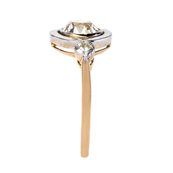 Art Nouveau Diamond Engagement Ring | Tahquitz Canyon from Trumpet & Horn