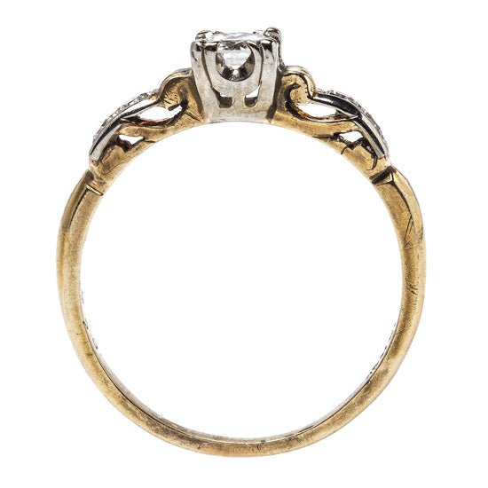 Timeless Mixed Metal Retro Diamond Engagement Ring | Tremont from Trumpet & Horn