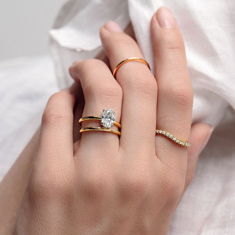 Timeless Oval Cut Minimalist Solitaire Engagement Ring | Tulum from Trumpet & Horn