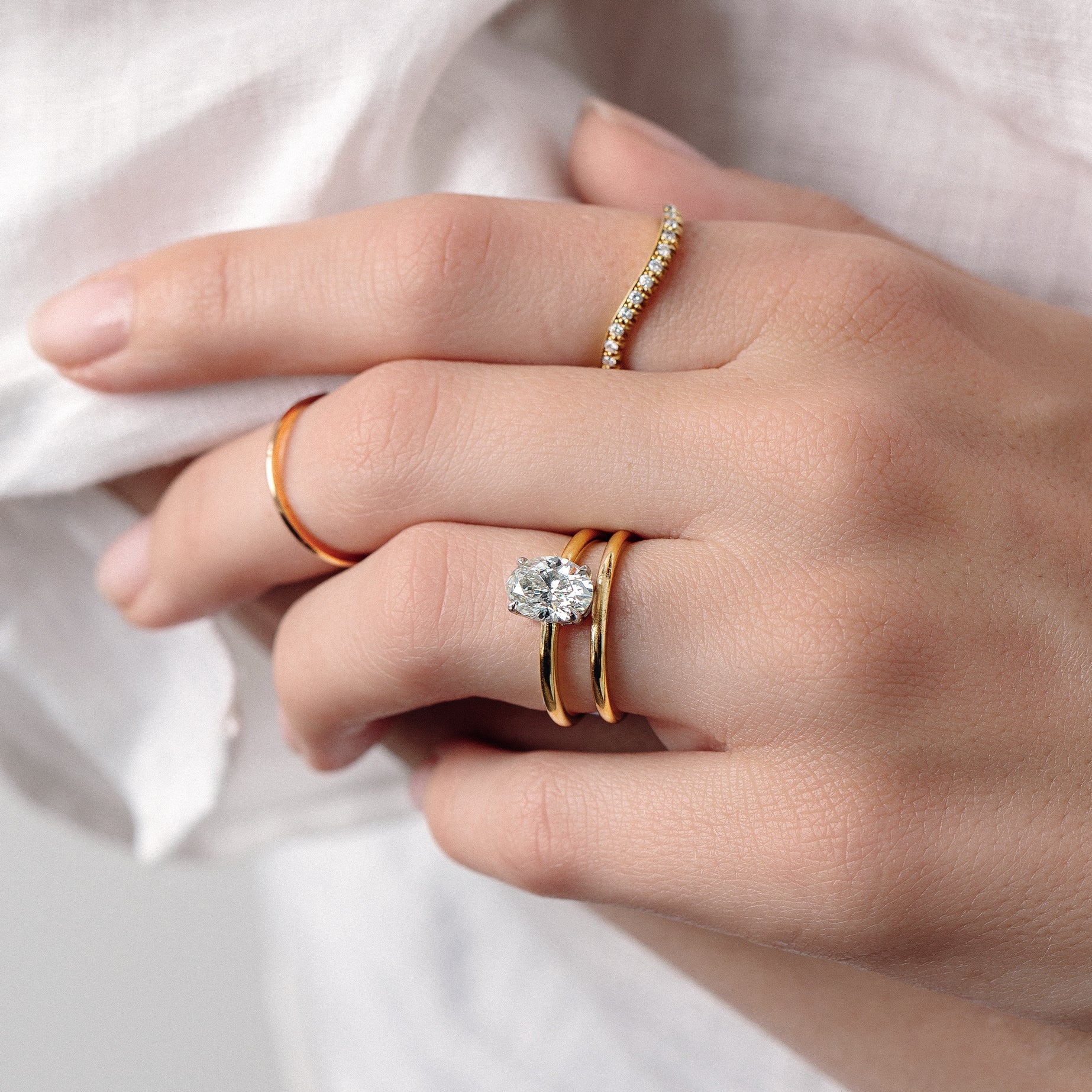 Yellow Gold Curved Bonaventure - T&H Exclusive