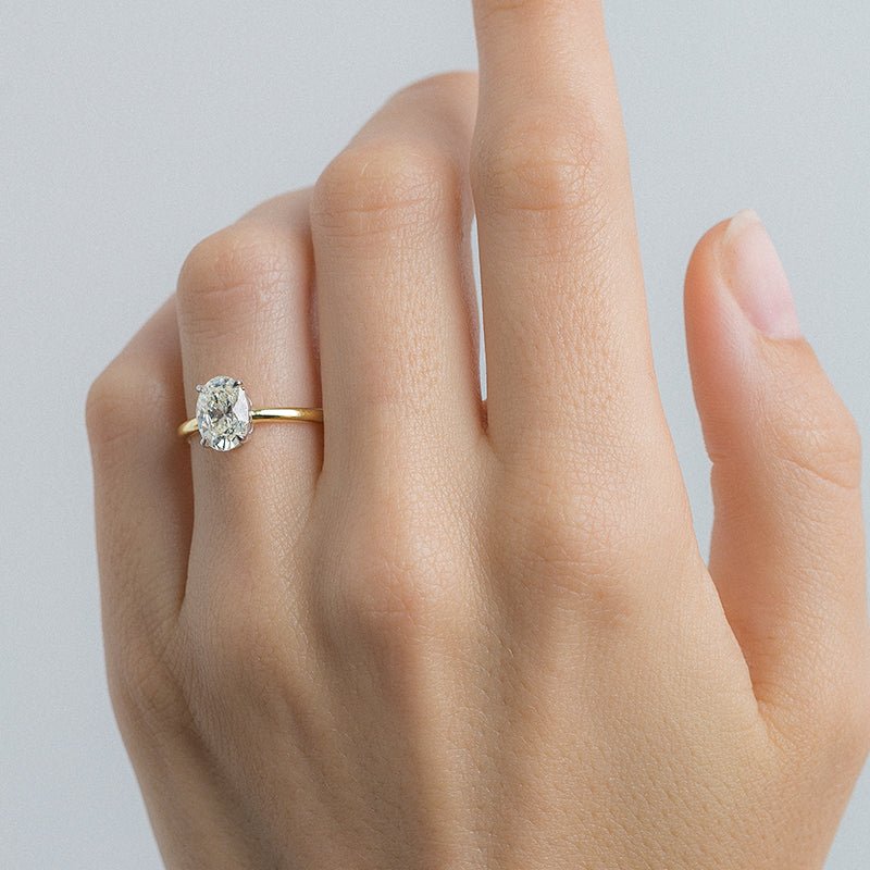 Timeless Oval Cut Minimalist Solitaire Engagement Ring | Tulum from Trumpet & Horn