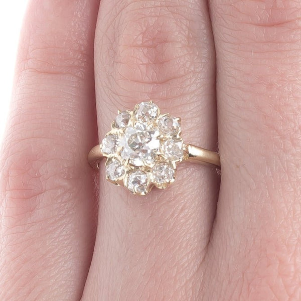 Classic Converted Cluster Engagement Ring | Twin Palms from Trumpet & Horn
