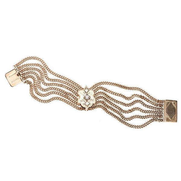 Victorian Multi Strand Mesh Bracelet