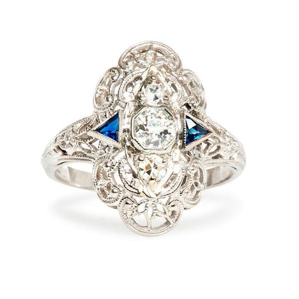 lakeshire diamond sapphire ring