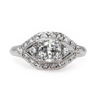 Classic Platinum and Diamond Art Deco Engagement Ring | Bromley from Trumpet & Horn