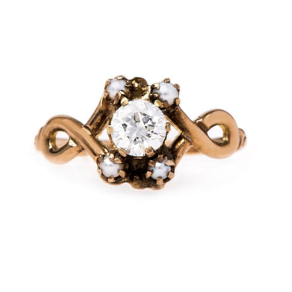 Dainty Vintage Art Nouveau Seed Pearl Ring | Chadwick from Trumpet & Horn