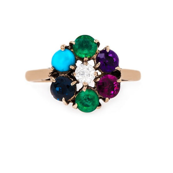 Victorian Dearest Ring with Colored Gemstones | Dearborne from Trumpet & Horn