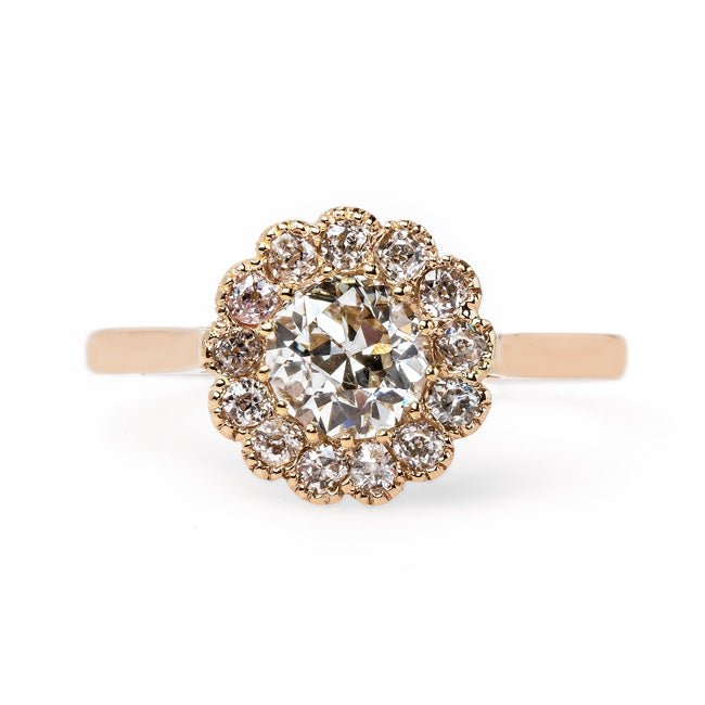 Rose Gold Edwardian Cluster Ring | Adlington from Trumpet & Horn