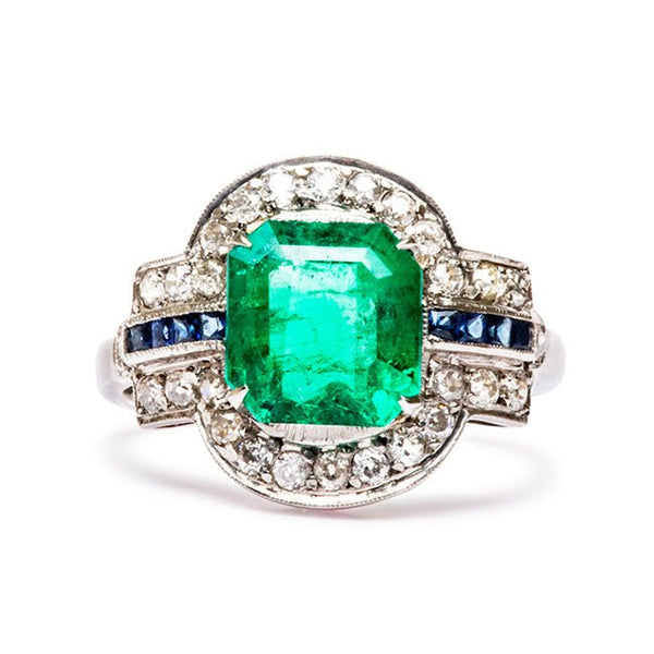 spencer emerald engagemnet ring