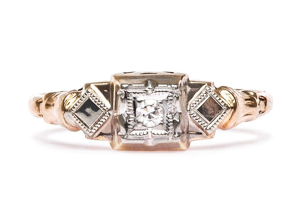 Retro Engagement Ring | Dover from Trumpet & Horn
