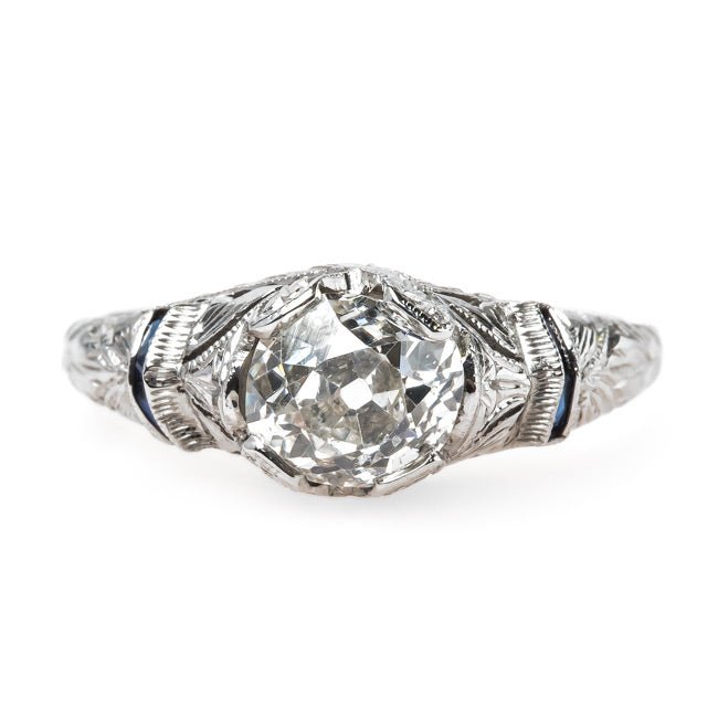 Delicate Edwardian Diamond Engagement Ring | Edenstone from Trumpet & Horn