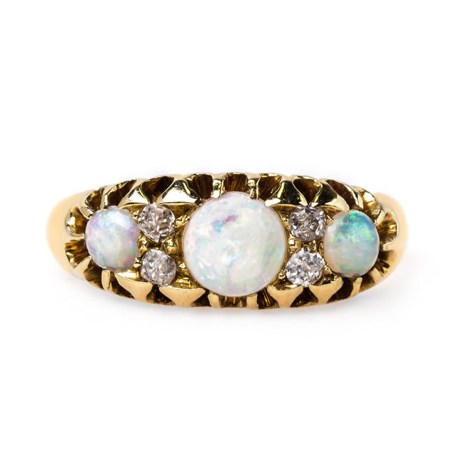 Dazzling Victorian Opal and Diamond Ring | Coventry from Trumpet & Horn