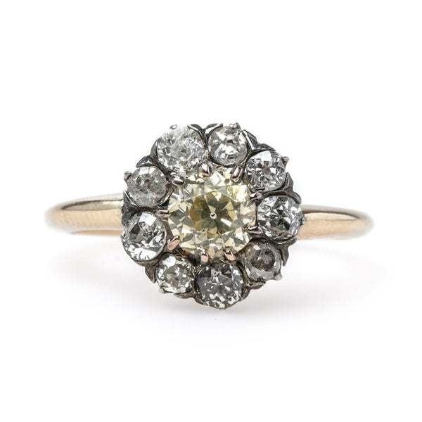 Charming and Timeless Victorian Era Cluster Engagement Ring | Monaco from Trumpet & Horn